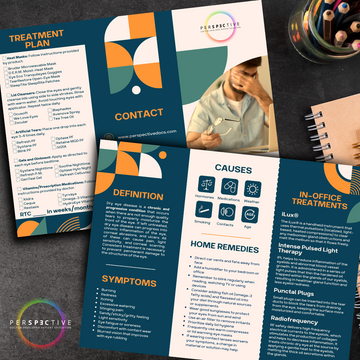 dry eye treatment brochure for optometrists with home remedies treatment plan and in office treatments perspective docs