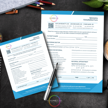 optometry ophthalmology doctor consultation referral form notepads for private practice perspective docs