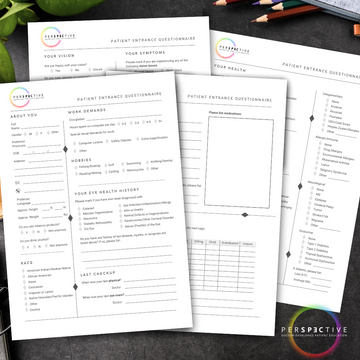 patient health questionnaire for optometry office patient intake form doctors office ophthalmology perspective docs