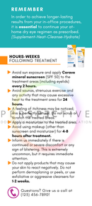 ipl aftercare card at home care post ipl treatment for dry eye for optometrists dermatologists perspective docs 