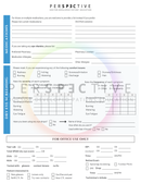 condensed modern patient intake form for optometrists optometry office ophthalmology doctors office patient questionnaire form perspective docs