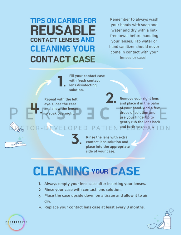 reusable contact lens wearer guide with handling tips for optometrists optometry practice optical ophthalmology perspective docs 