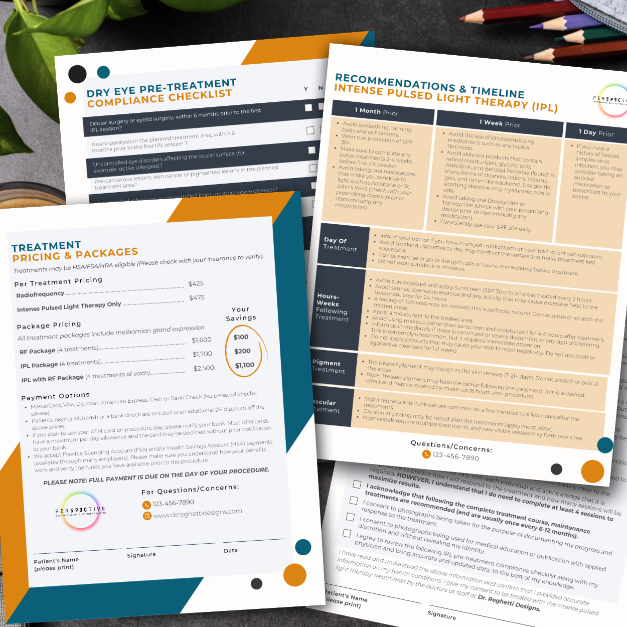 ipl radiofrequency patient consent forms for optometry aesthetic practice dry eye speciality clinic  perspective docs