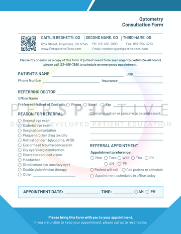 referral forms for optometric consultation endocrinology primary care ophthalmology perspective docs