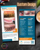 custom design sample for perspective docs optometry office forms intake forms patient education brochures customized for eye doctor branding