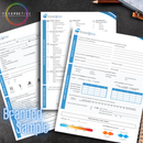 branded condensed modern patient intake form for optometrists optometry office ophthalmology doctors office patient questionnaire form perspective docs