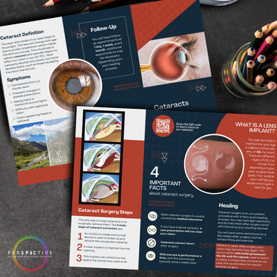 customizable cataract brochure for optometrists and ophthalmologists perspective docs