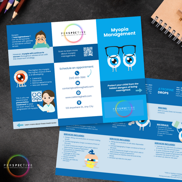 myopia management brochure trifold for optometrists perspective docs