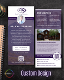 custom design sample for perspective docs optometry office forms intake forms patient education brochures customized for eye doctor branding
