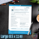 large tear off optometry ophthalmology doctor consultation referral form notepads for private practice perspective docs