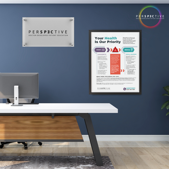 poster vision benefits vs medical insurance printable for optometrists perspective docs