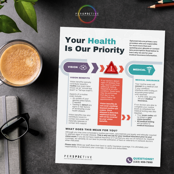 vision benefits vs medical insurance printable for optometrists perspective docs